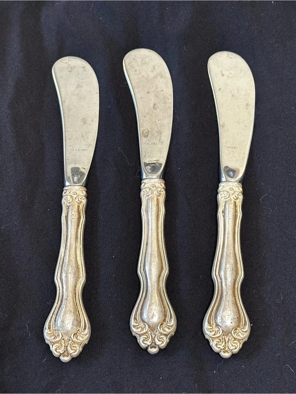 George & Martha Westmorland Sterling Silver Handled Butter Spreader Vintage